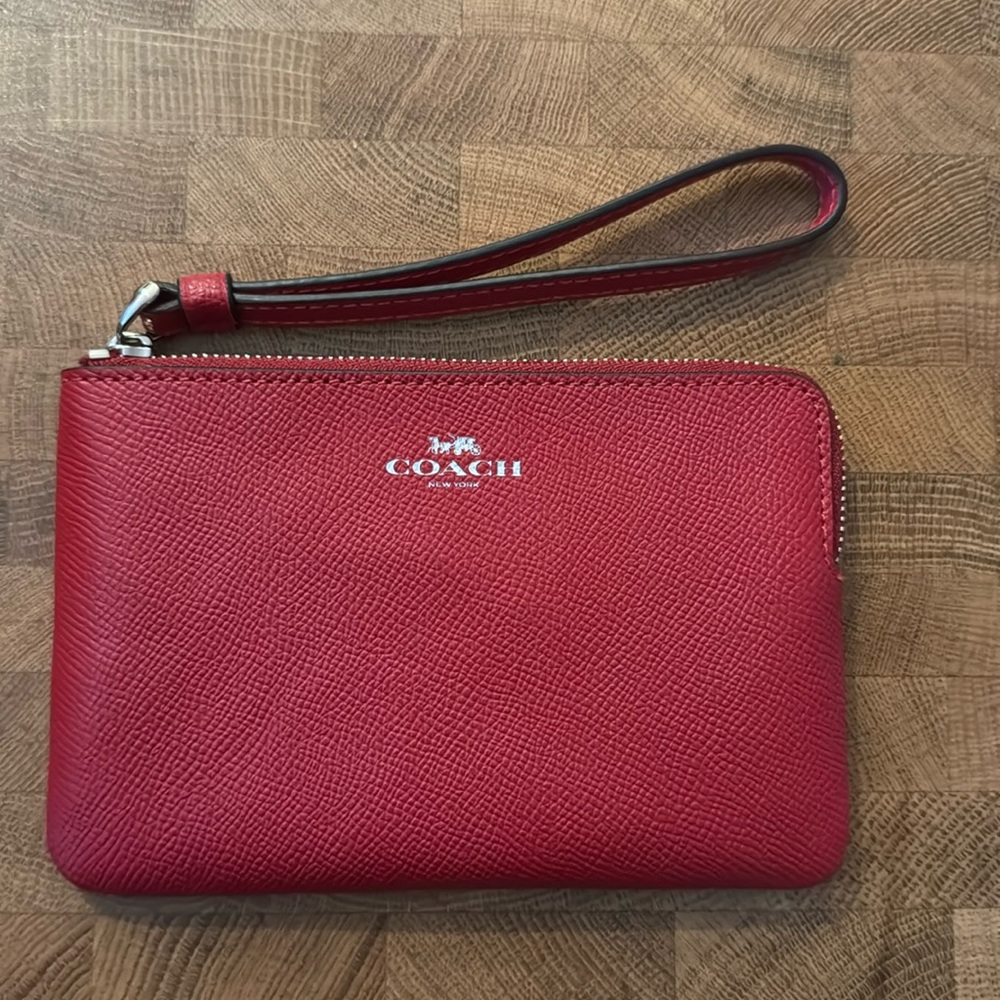 Red Coach wristlet